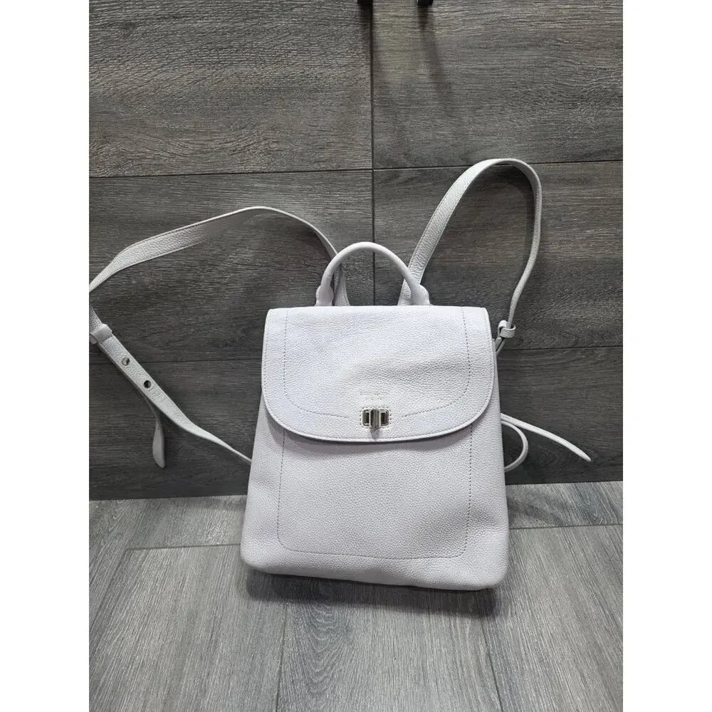 Kate Spade Medium Essential Backpack Leather Purse NWOT Gray B000444